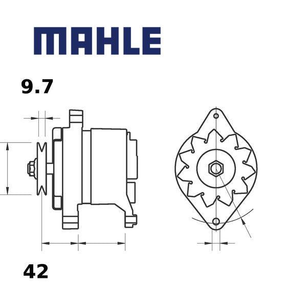 Alternator MG491 MAHLE 23100 02N20, 23100 06J01, 23100 0F000, MG 491