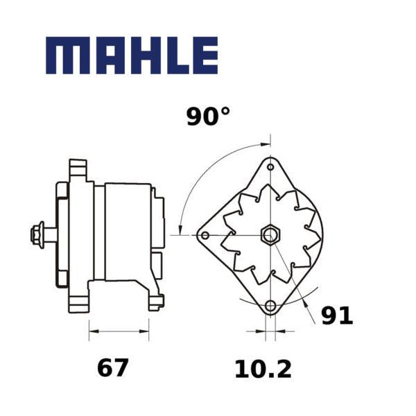 Alternator MG494 MAHLE 0571416, 0571498, 1336136, MG 494