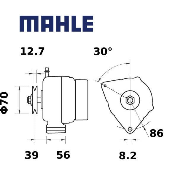 Alternator MG439 MAHLE 505478001153, MG 439