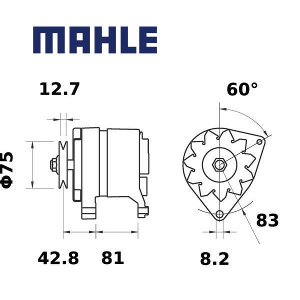 Alternator MG394 MAHLE 52032588, MG 394