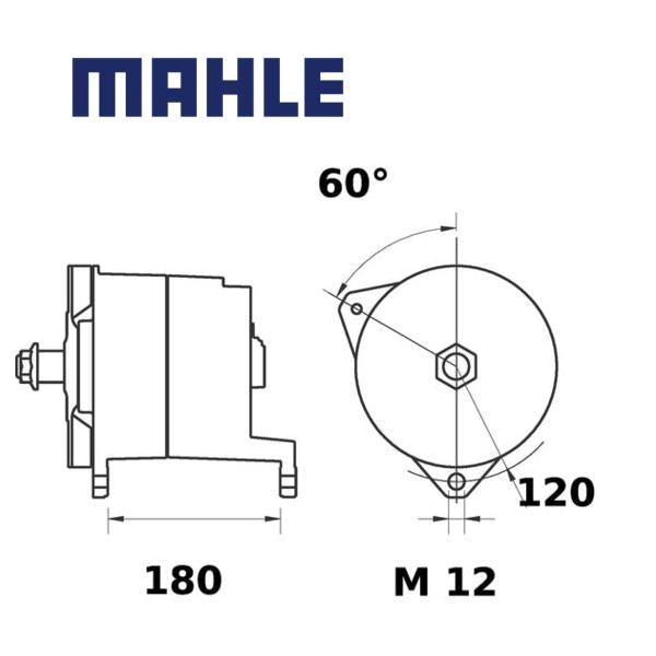 Alternator MG299 MAHLE 0091542202, 0091542302, 01182163, MG 299