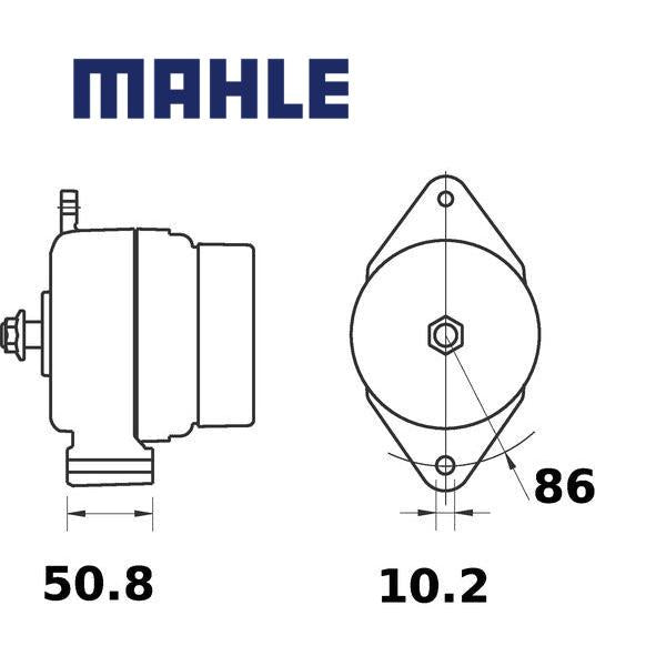 Alternator MG200 MAHLE 068901N1, 84990890, 6201691M91, MG 200