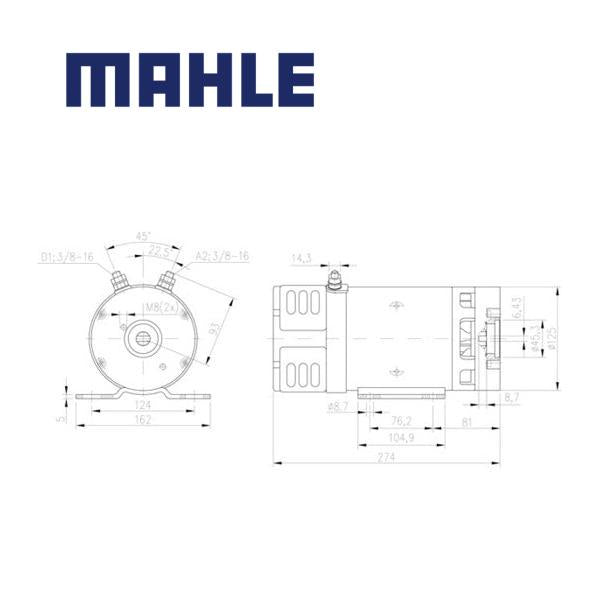 Electric Motor MM389 MAHLE, MM 389