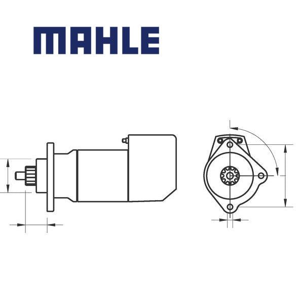 Starter MS675 MAHLE 01163558, 6000970, 01174637, MS 675