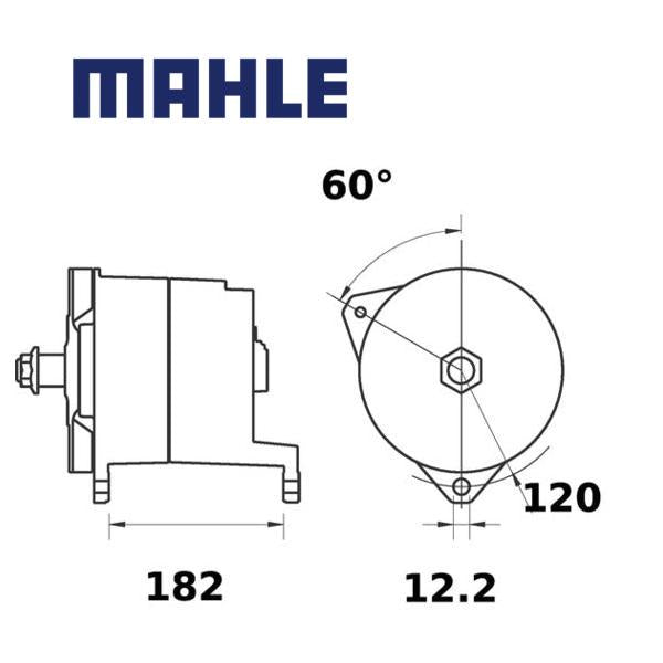 Alternator MG754 MAHLE 10224376, 5126101 7281, MG 754